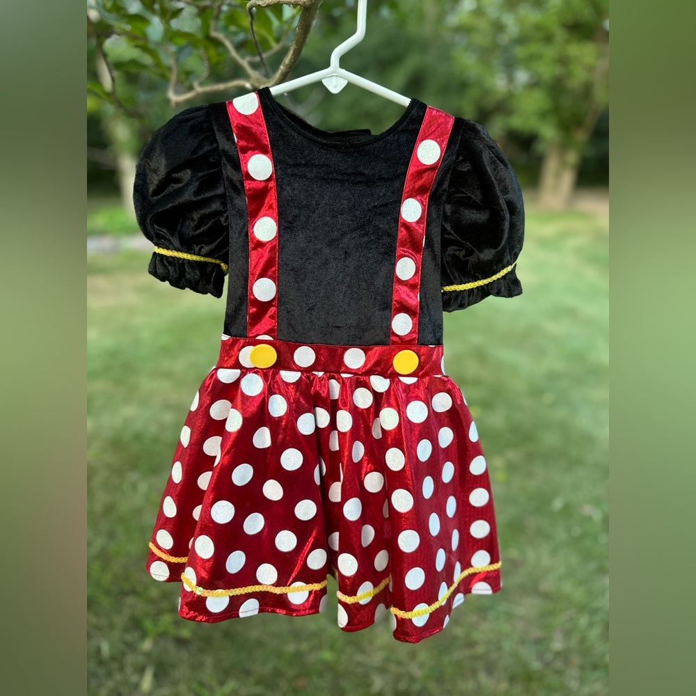 Disney Black and Red Polka Dot Kids Costume